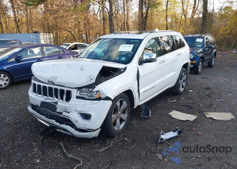 2015 Jeep Grand Cherokee Overland z USA, uszkodzony, nr VIN 1C4RJFCG9FC174320